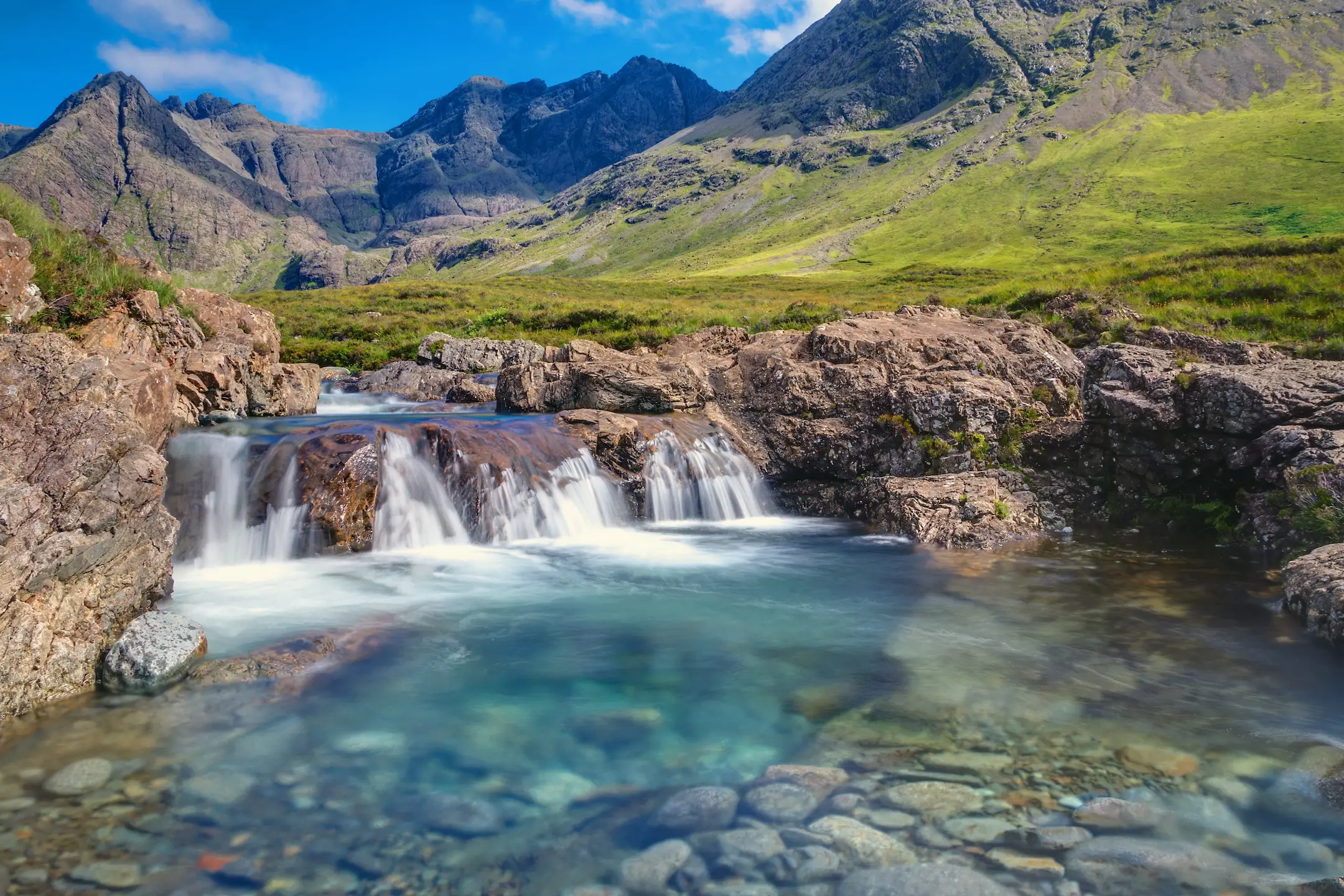Small waterfall on the Isle of Skye