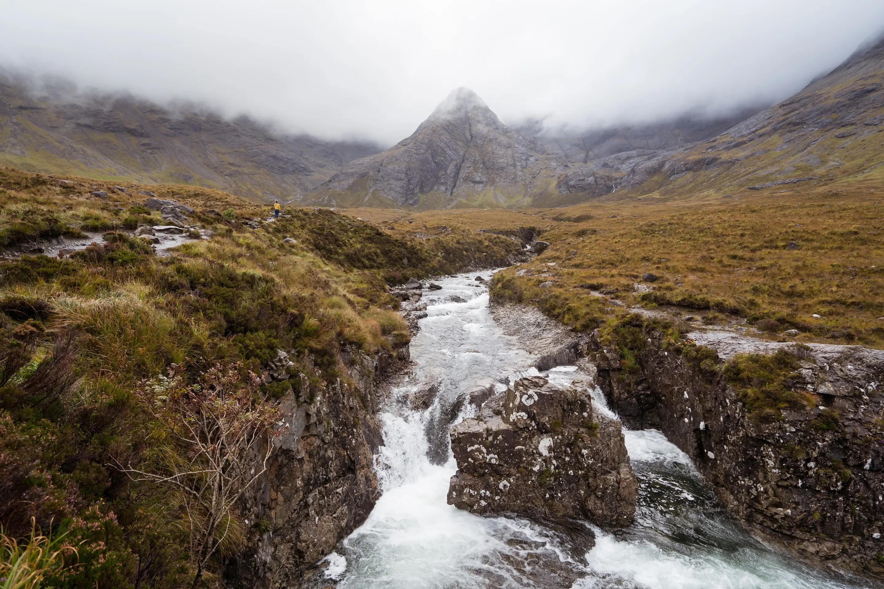 Mountains under a cloudy Highland sky